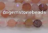 CMS1166 15.5 inches 6mm faceted round rainbow moonstone beads