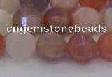 CMS1168 15.5 inches 10mm faceted round rainbow moonstone beads