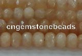 CMS1170 15.5 inches 4*6mm faceted rondelle moonstone beads