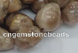 CMS12 15.5 inches 16*20mm teardrop moonstone gemstone beads wholesale