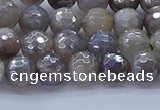 CMS1311 15.5 inches 6mm faceted round AB-color grey moonstone beads