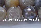 CMS1316 15.5 inches 16mm faceted round AB-color grey moonstone beads