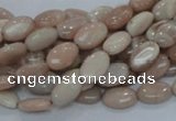 CMS14 15.5 inches 8*12mm oval moonstone gemstone beads wholesale