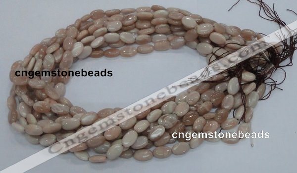 CMS14 15.5 inches 8*12mm oval moonstone gemstone beads wholesale