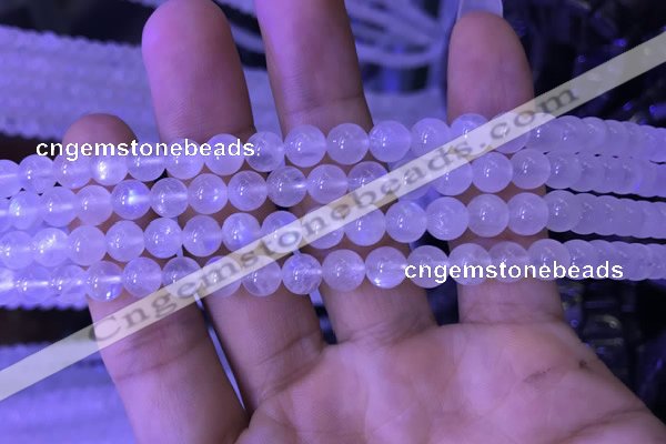 CMS1409 15.5 inches 6mm round white moonstone gemstone beads