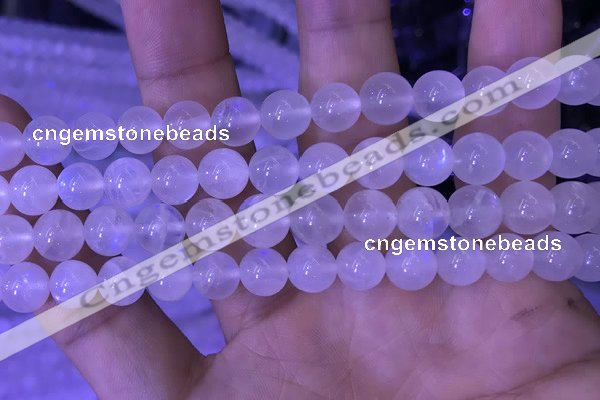 CMS1411 15.5 inches 10mm round white moonstone gemstone beads