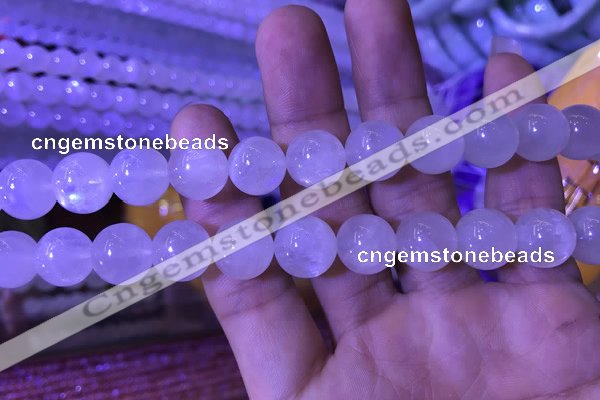 CMS1412 15.5 inches 12mm round white moonstone gemstone beads