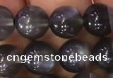 CMS1429 15.5 inches 8mm round black moonstone gemstone beads