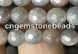 CMS1456 15.5 inches 6mm faceted round AB-color moonstone beads