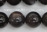 CMS146 15.5 inches 12mm round natural grey moonstone beads