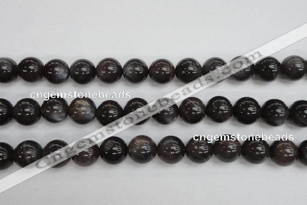 CMS146 15.5 inches 12mm round natural grey moonstone beads