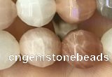 CMS1472 15.5 inches 10mm faceted round moonstone beads wholesale