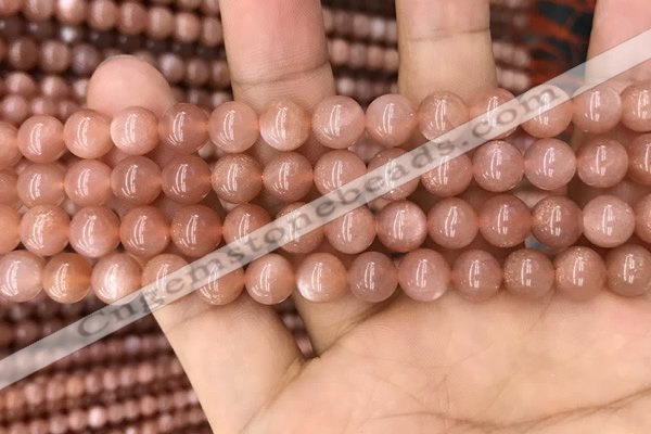 CMS1476 15.5 inches 8mm round moonstone beads wholesale