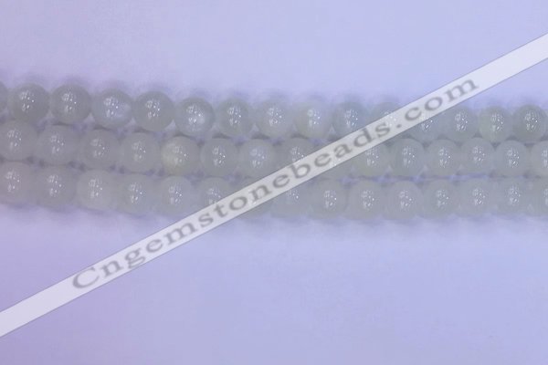 CMS1487 15.5 inches 8mm round white moonstone beads wholesale