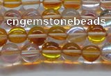 CMS1531 15.5 inches 6mm round synthetic moonstone beads wholesale