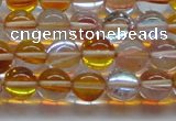 CMS1532 15.5 inches 8mm round synthetic moonstone beads wholesale