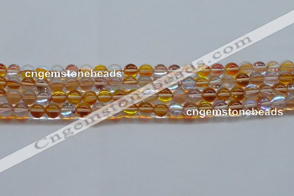 CMS1533 15.5 inches 10mm round synthetic moonstone beads wholesale