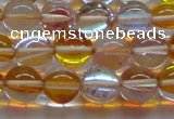 CMS1534 15.5 inches 12mm round synthetic moonstone beads wholesale