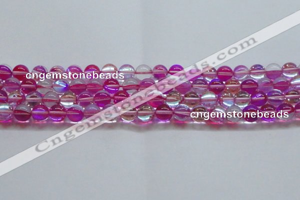 CMS1543 15.5 inches 10mm round synthetic moonstone beads wholesale