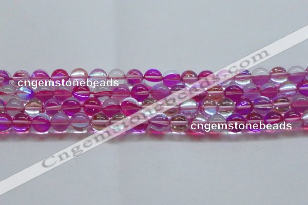 CMS1544 15.5 inches 12mm round synthetic moonstone beads wholesale