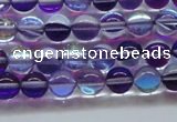 CMS1571 15.5 inches 6mm round synthetic moonstone beads wholesale