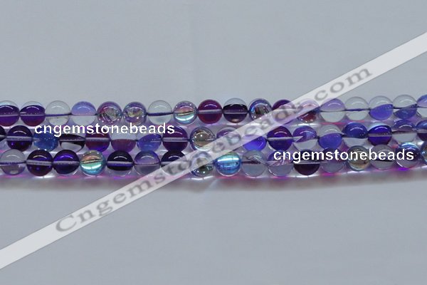 CMS1574 15.5 inches 12mm round synthetic moonstone beads wholesale