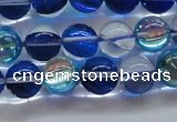 CMS1583 15.5 inches 10mm round synthetic moonstone beads wholesale