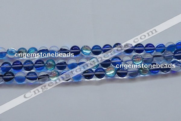 CMS1584 15.5 inches 12mm round synthetic moonstone beads wholesale