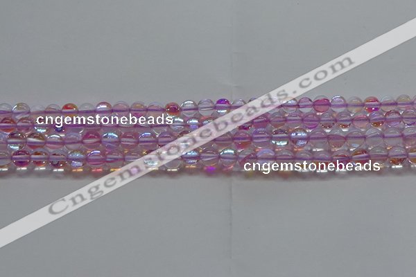 CMS1591 15.5 inches 6mm round synthetic moonstone beads wholesale