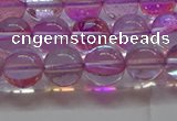 CMS1592 15.5 inches 8mm round synthetic moonstone beads wholesale