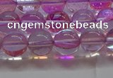 CMS1592 15.5 inches 8mm round synthetic moonstone beads wholesale