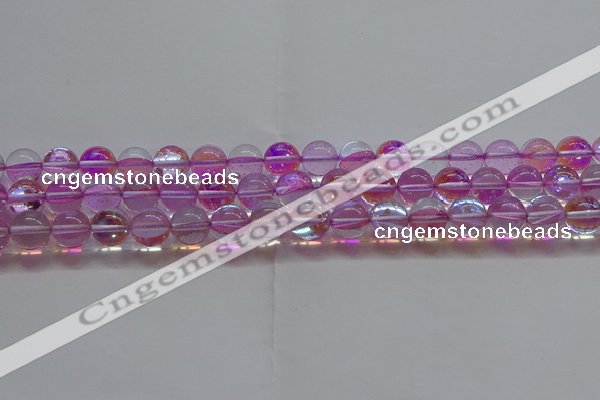 CMS1592 15.5 inches 8mm round synthetic moonstone beads wholesale