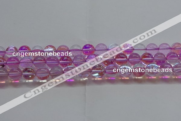 CMS1594 15.5 inches 12mm round synthetic moonstone beads wholesale