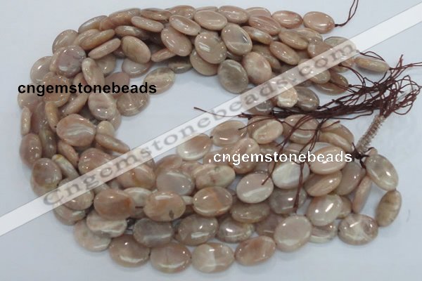 CMS16 15.5 inches 12*16mm oval moonstone gemstone beads wholesale