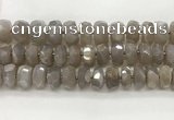 CMS1662 15.5 inches 6*13mm - 8*14mm faceted tyre moonstone beads