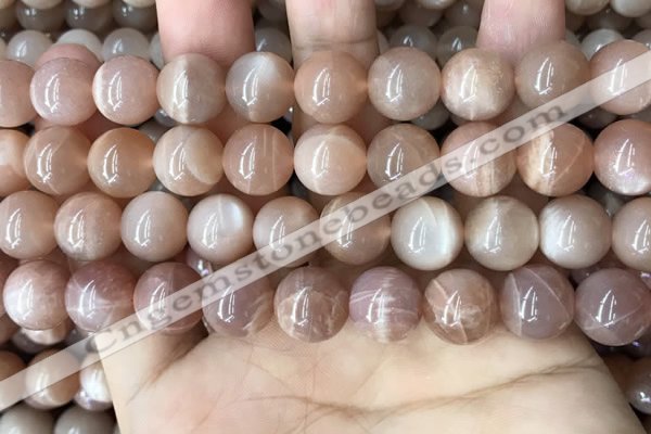 CMS1674 15.5 inches 12mm round moonstone beads wholesale