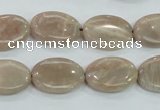 CMS17 15.5 inches 13*18mm oval moonstone gemstone beads wholesale