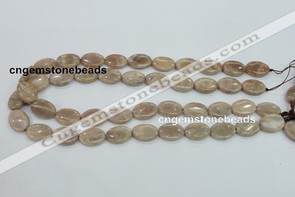 CMS17 15.5 inches 13*18mm oval moonstone gemstone beads wholesale