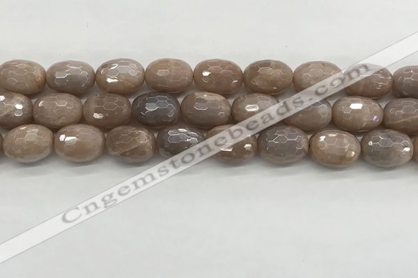 CMS1778 15.5 inches 13*18mm faceted drum AB-color moonstone beads