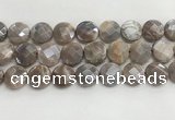 CMS1793 15.5 inches 18mm faceted coin AB-color moonstone beads