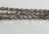 CMS1798 15.5 inches 8*12mm faceted oval AB-color moonstone beads