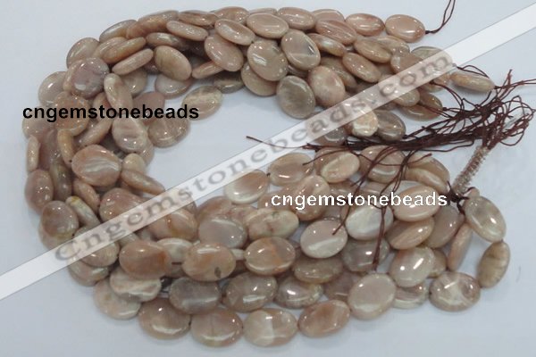 CMS18 15.5 inches 16*20mm oval moonstone gemstone beads wholesale