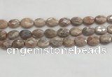 CMS1800 15.5 inches 12*16mm faceted oval AB-color moonstone beads