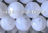 CMS1857 15.5 inches 10mm faceted round white moonstone beads wholesale