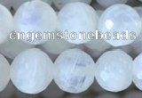 CMS1860 15.5 inches 6mm faceted round white moonstone gemstone beads