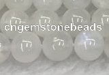 CMS1902 15.5 inches 8mm round white moonstone gemstone beads