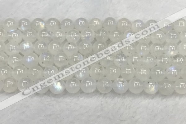 CMS1908 15.5 inches 10mm round white moonstone gemstone beads