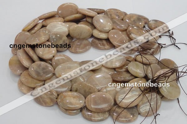 CMS20 15.5 inches 22*30mm oval moonstone gemstone beads wholesale