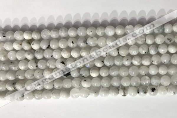 CMS2000 15.5 inches 6mm round white moonstone gemstone beads