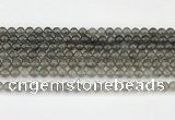 CMS2020 15.5 inches 6mm round black moonstone beads wholesale